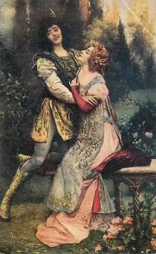 Postcard Illustrators painting S. Postiglione Francesca da Rimini