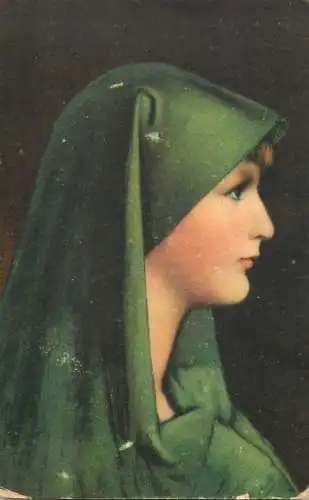 Postcard Illustrators painting bald reif. Ernst NovakJean Jacques Henner studienkopf