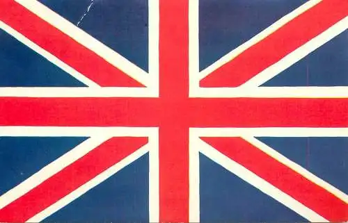 Postcard coat of arms flag Uk England