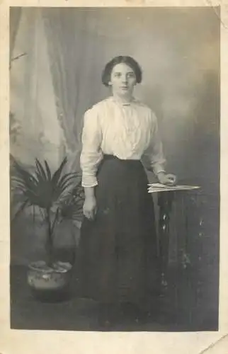 Photograph social history elegance woman flower