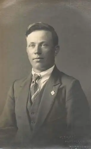 Photograph social history elegance young man haircut Thetford