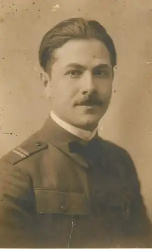 Photograph social history Chisinau 1927 officer moustache