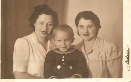 Photograph social history mother and child elegance navy suit