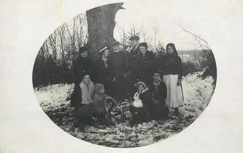 Photograph social history elegance nature sled fur 1917
