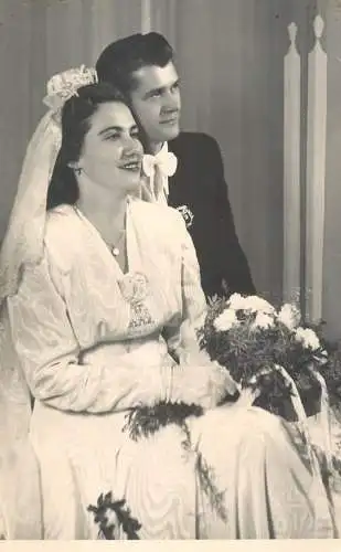 Photograph social history wedding bride groom 1933