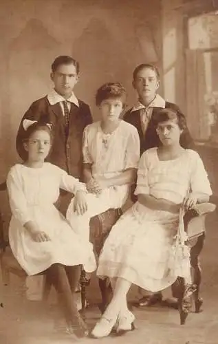 Photograph social history family elegance siblings unity