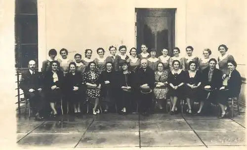 Photograph social history class reunion elegance