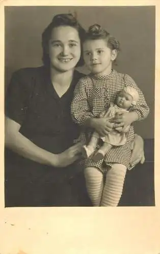 Photograph social history mother and daughter doll love embrace