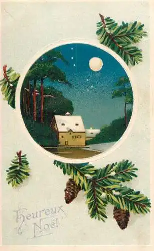 Greetings fantasy postcard Christmas Joyeux Noel