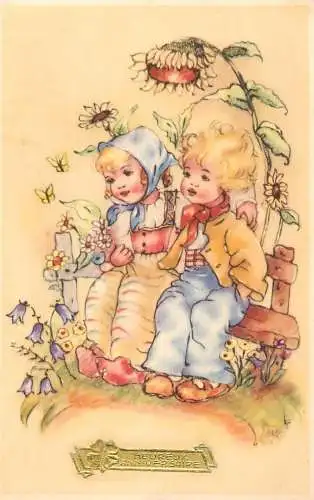 Postcard holiday happy anniversary
