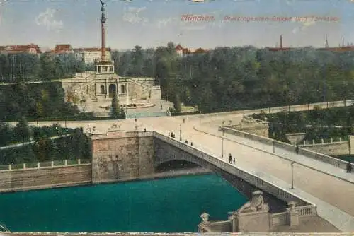 Germany Munchen Prinzregenten-Brucke und Terrasse