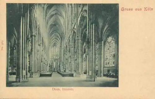 Germany Gruss aus Koln Dom Inneres