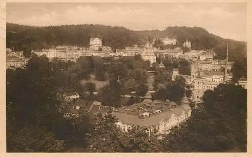 Czech Republic Marianske Lazne Blick gegen Goetheplatz