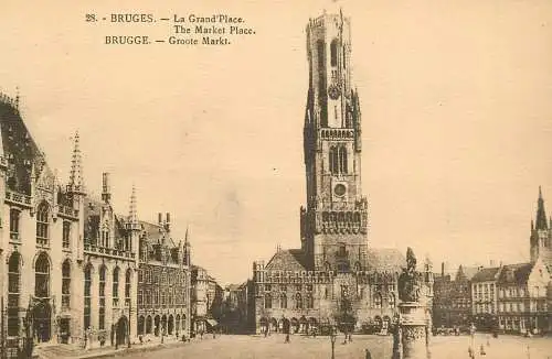 Belgium Bruges Market Place