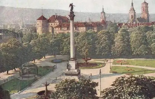 Germany Stuttgart Schlossplatz und Schloss