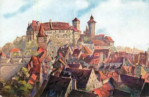 Germany Nurnberg Burg von Suden
