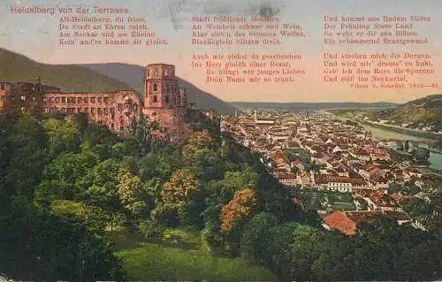 Germany Alt Heidelberg von der Terrasse