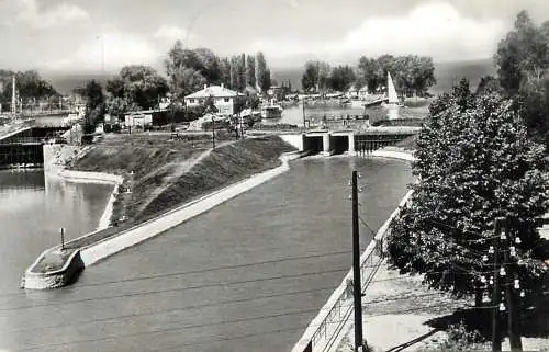 Postcard Hungary Siofok sio torkolat