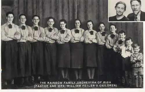 The Rainbow family orchestra of Riga pastor and Mrs. William Fetler`s children