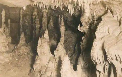 Cave interior real photo postcard 1922 Germany