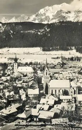 Postcard Austria wintersportplatz Schladming