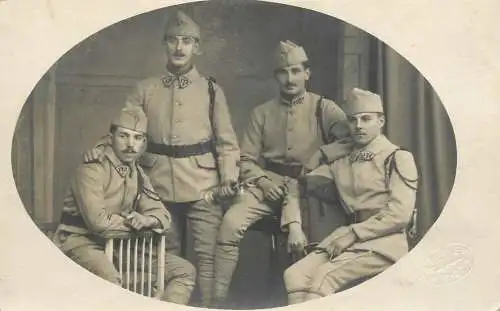 Regimental souvenir photo postcard studio G. Ferner