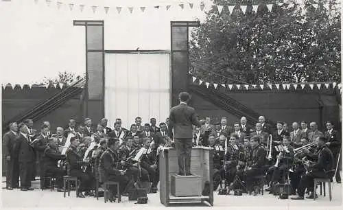 Music band photo postcard