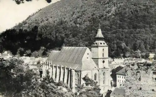 Postcard Romania Brasov Biserica Neagra