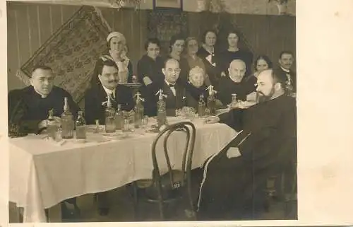 Romania people meeting event social history photo postcard