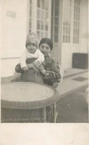 Social history vintage photo postcard anonymous persons