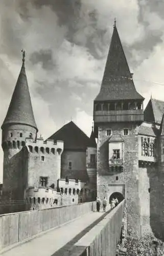 Postcard Romania castelul de la Hunedoara