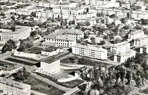 Postcard Romania Bacau aeriana