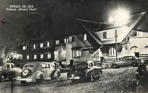Postcard Romania Timisul de Jos cabana Dambul Morii