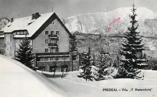 Postcard Romania Predeal vila 7 noiembrie