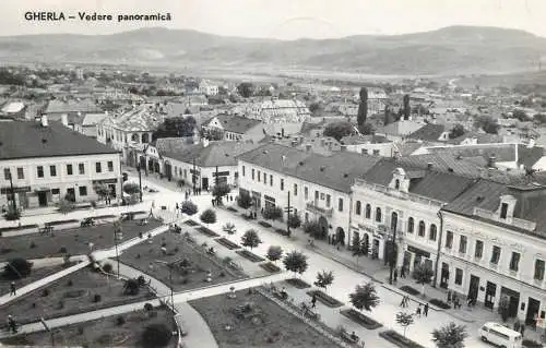Postcard Romania Gherla panorama