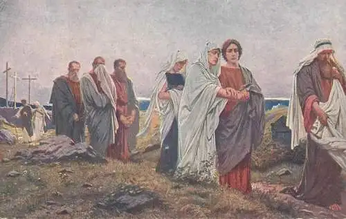 Fine art postcard painting Wehle es beteljesult minden