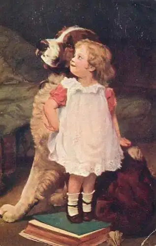 Fine art postcard painting Elsey qui est plus grande