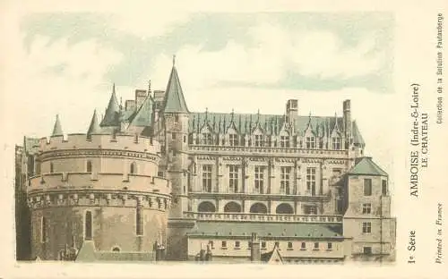 Postcard France Amboise chateau