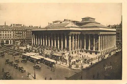 Postcard France Paris la Bourse