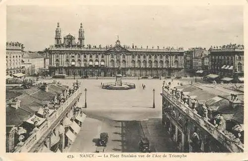 Postcard France Nancy la place Stanislas