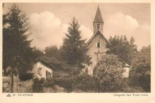 Postcard France St. Avold chapelle des Trois Croix