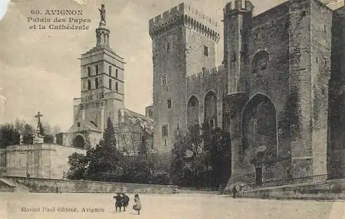 Postcard France Avignon Palais des Papes