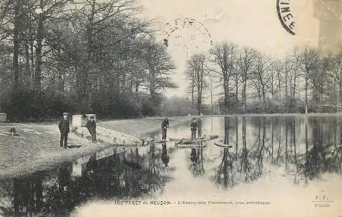 Postcard France Foret de Meudon l'etang des Fonceaux