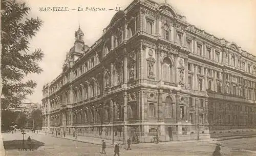 Postcard France Marseilles  la prefecture