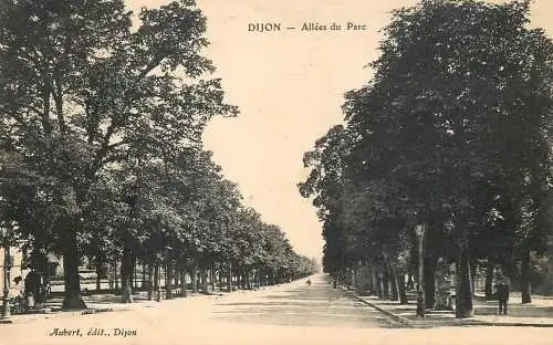 Postcard France Dijon allees du Parc