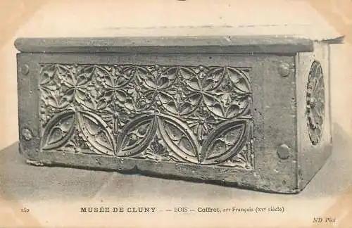 Postcard France Cluny Bois Coffret