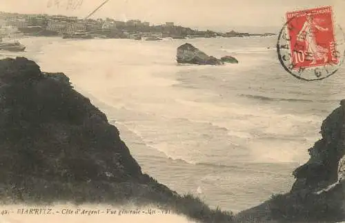 Postcard France Biarritz cote d'Argent