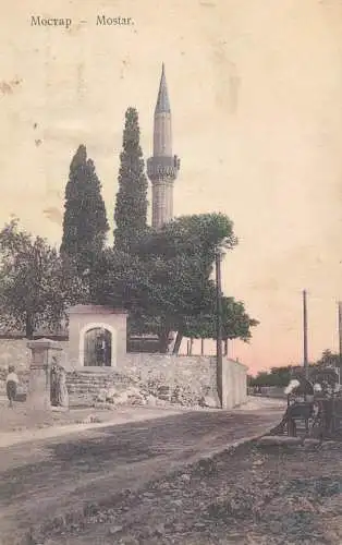 Mostar mosque minaret