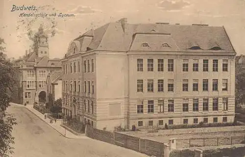 AK Budweis / Ceske Budejovice, Lyceum Schule