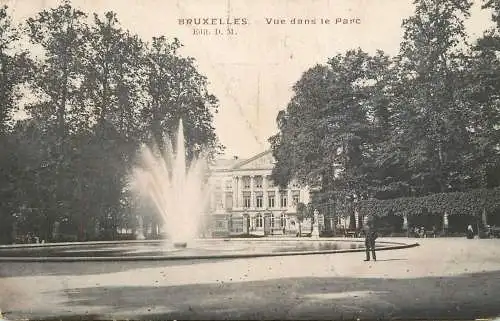 Postcard Belgium Bruxelles park